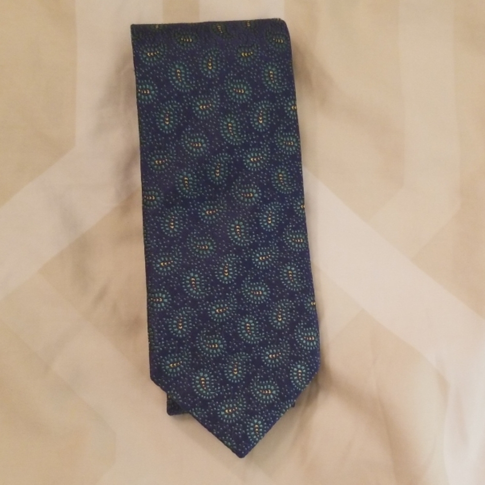Charles Tyrwhitt mens silk tie - blue and green